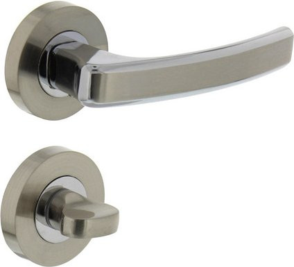 Intersteel Türdrücker Blok WC in Chrom, Farbe Silber, Material Zamak - Bild 1