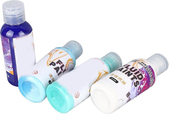 Wosawe DIY Fluid-Farben-Set mit hohem Fluss in Multicolour für Anfänger - Bild 1
