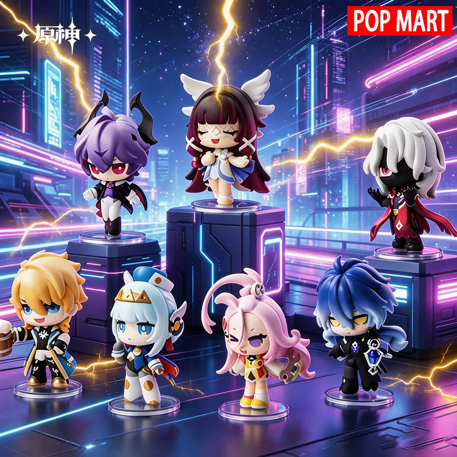 POPMART Impact Neujahrs-Veranstaltung Q-Version Blind Box, Spielzeugpuppe, Anime-Figur - Bild 1