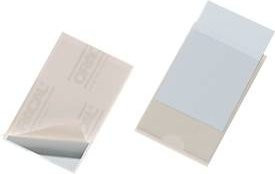 Durable Visitenkartenhüllen transparent, 100 Stück, selbstklebend, Breite: 6,2 cm, Höhe: 9,2 cm - Bild 1