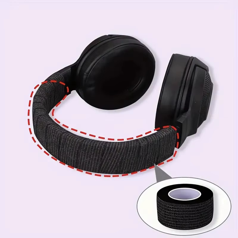 MovingMic 3er-Pack Kopfhörer-Kopfband-Schutzband für Over-Ear-Headsets in Schwarz - Bild 4
