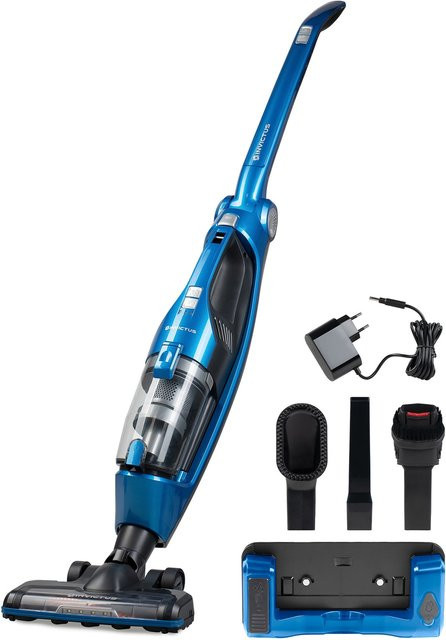Genius Invictus M7 Akku-Staubsauger Set, 8-teilig, Schwarz-Blau, Beutellos mit Turbo-Bürste für Tierhaare und Auto-Nutzung - Bild 2