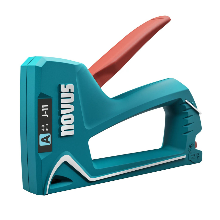 Novus Tools Handtacker J-11 Hobby-Tacker für Feindrahtklammern Typ A in Türkis - Bild 2
