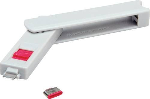 Roline USB Typ C Port Blocker Schnittstellenblockierung Grau 11.02.8333 - Bild 1