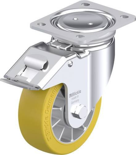 Blickle LUH-ALTH 152K-FI Stahlblech-Lenkrolle aus verzinktem Stahl mit 150 mm Rad-Durchmesser und 900 kg Tragfähigkeit - Bild 1