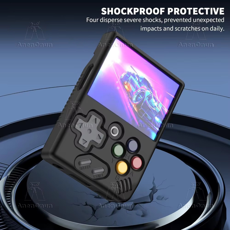 Miyoo Silikon-Softshell-Schutzhülle mit Trageband für Miyoo Mini V4 und Miyoo Mini in Schwarz - Bild 3