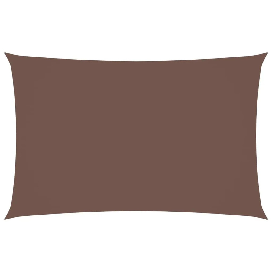 Furnicato Sonnensegel aus PU-beschichtetem Oxford-Gewebe rechteckig in Braun, B x L: 2 x 5 m - Bild 2