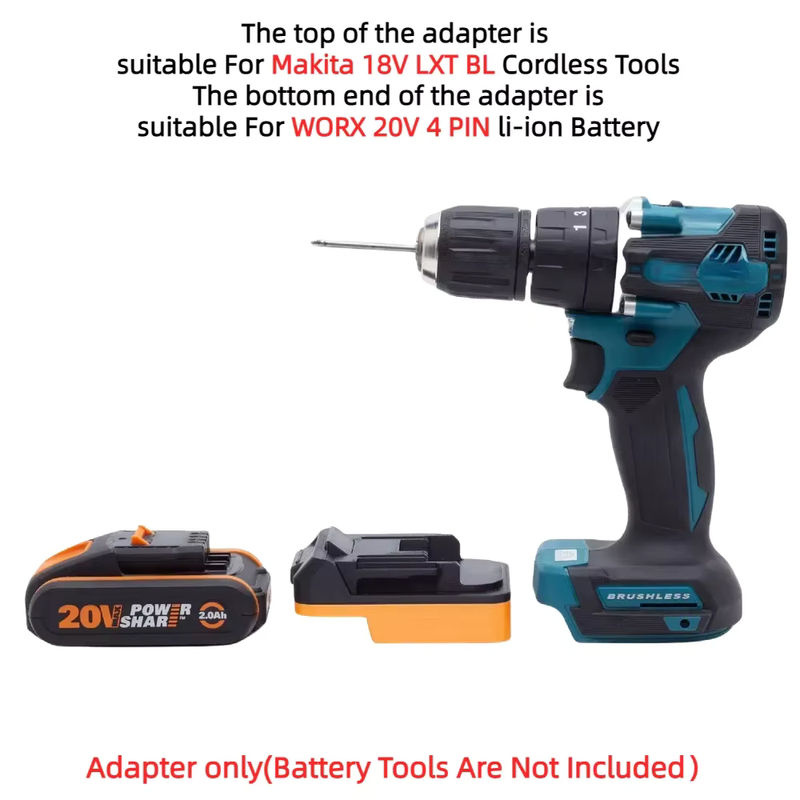 Batterieadapter-Konverter für Worx 20V 4-PIN Li-Ionen-Akkus zu Makita 18V LXT BL Akku-Elektrowerkzeuge (nur Adapter) - Bild 3