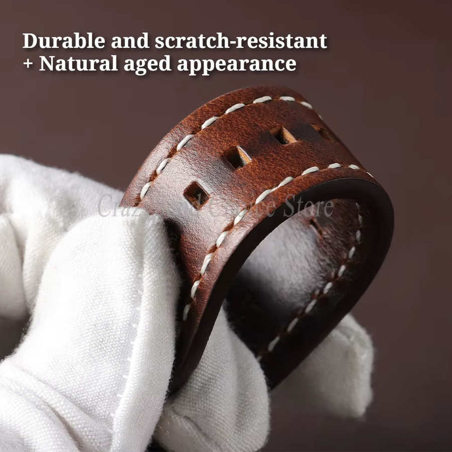 Uhrenarmband Rindsleder, 20/22 mm, Unisex, Klassisch - Bild 2