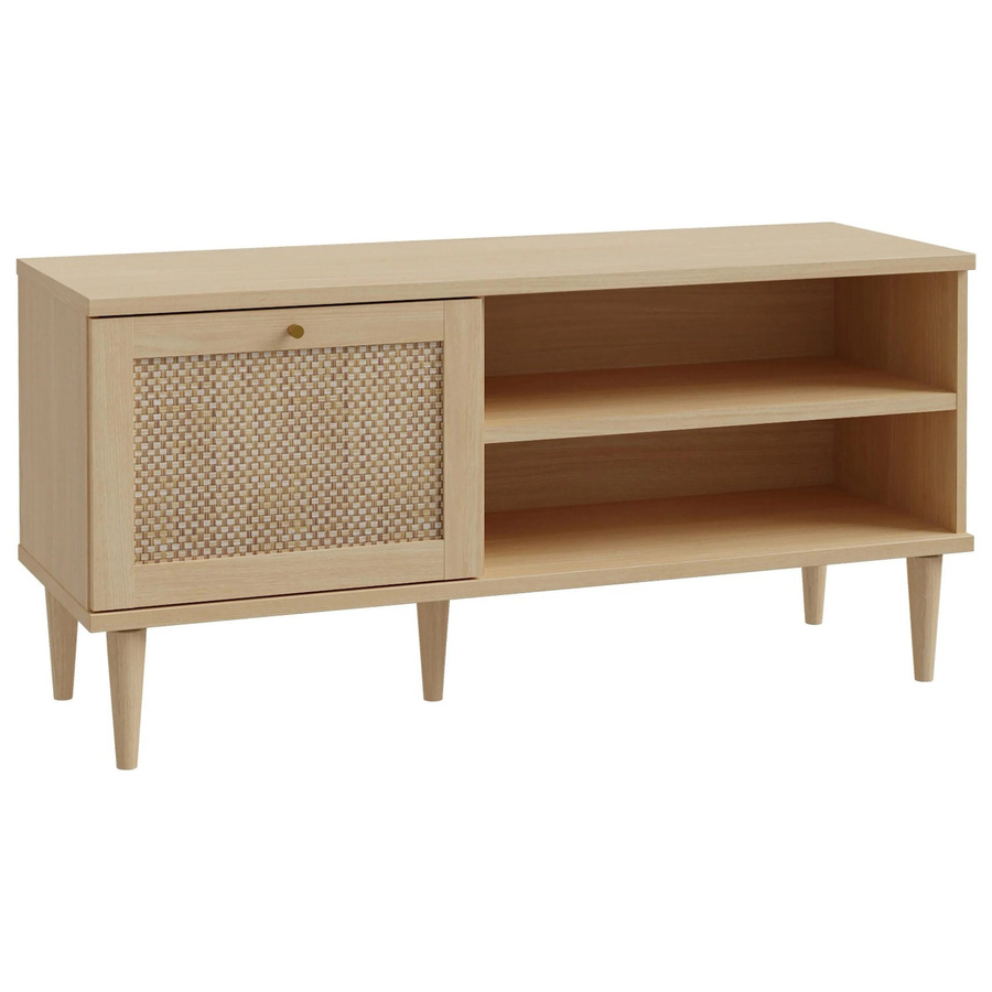 Premium Living TV-Element Calasetta in Eichefarben mit Metallakzenten, modern und matt - Bild 2