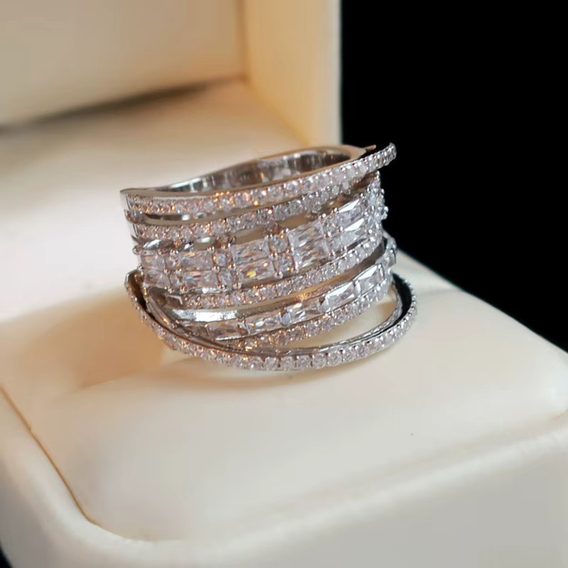 ZHIXUN Ring, Zirkonia, Silber, Damen - Bild 2