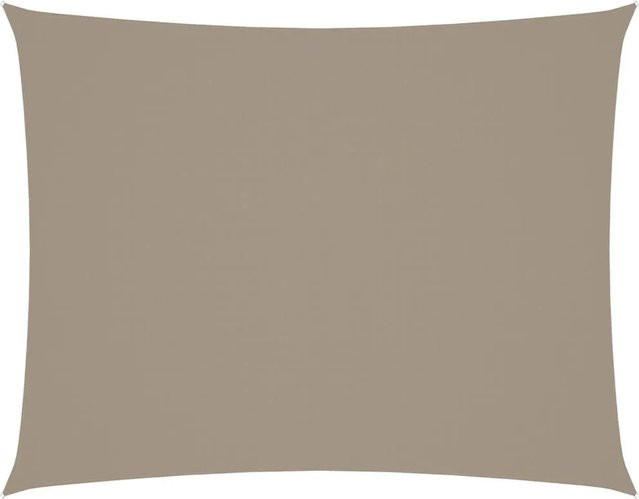 Furnicato Sonnensegel aus PU-beschichtetem Oxford-Gewebe rechteckig in Taupe, Breite: 7 m, Tiefe: 5 m - Bild 1