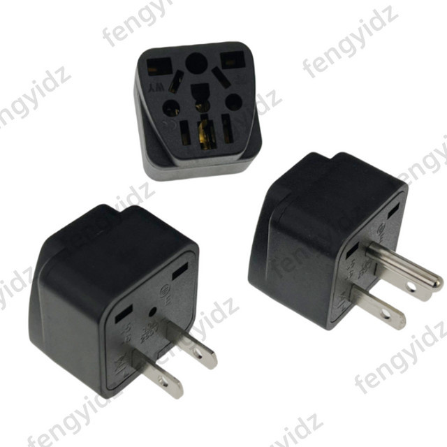 Fengyidz Universal Reiseadapter Konverter Typ B für USA, Japan, Amerika mit USB-A Anschluss in Schwarz oder Weiß - Bild 1