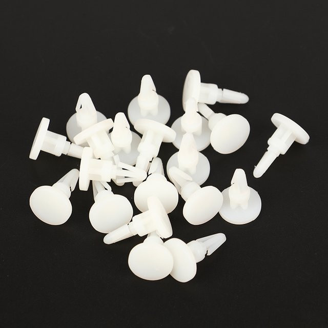 HUXUAN Nylon-Abstandshalter Set aus Kunststoff in Weiß, 20 Stück Kunststoff-Säulen für Motherboard und PCB-Leiterplatten mit 4/5/6/8mm Loch - Bild 1