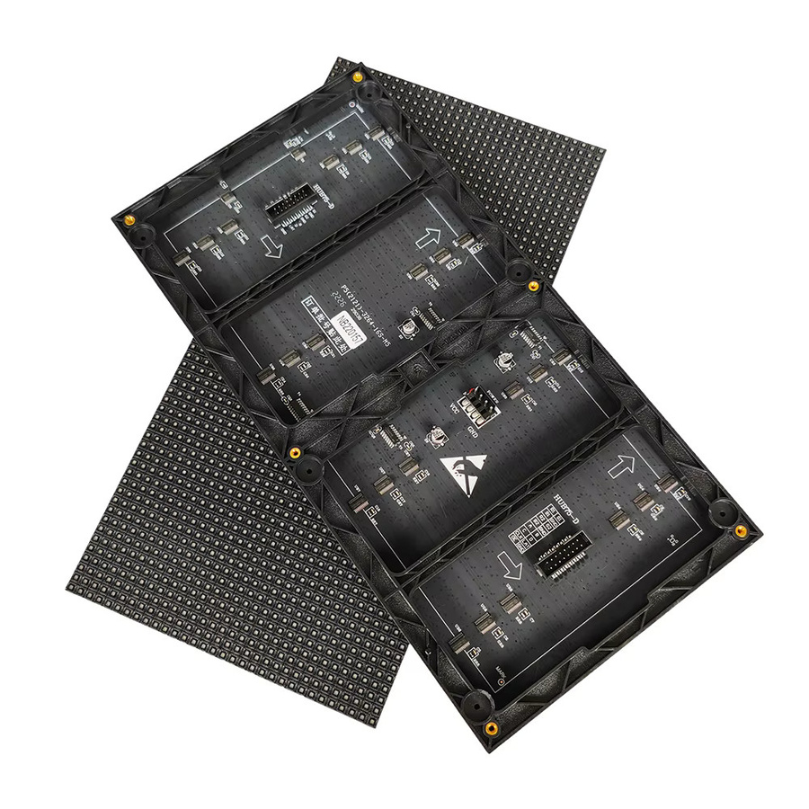 OEING P5 LED-Modul HD Vollfarbig RGB SMD2121 LED-Matrix-Wandpanel, Farbe: Multicolour/Schwarz, B: 320 mm, H: 160 mm, 64x32 Pixel, 1/16 Scan - Bild 2