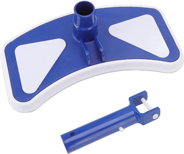Lixada Beschwerter Schmetterlings-Pool-Saugkopf mit Seitenbürsten und Rädern in Weiß und Blau für Above-Ground und In-Ground Pools - Bild 1