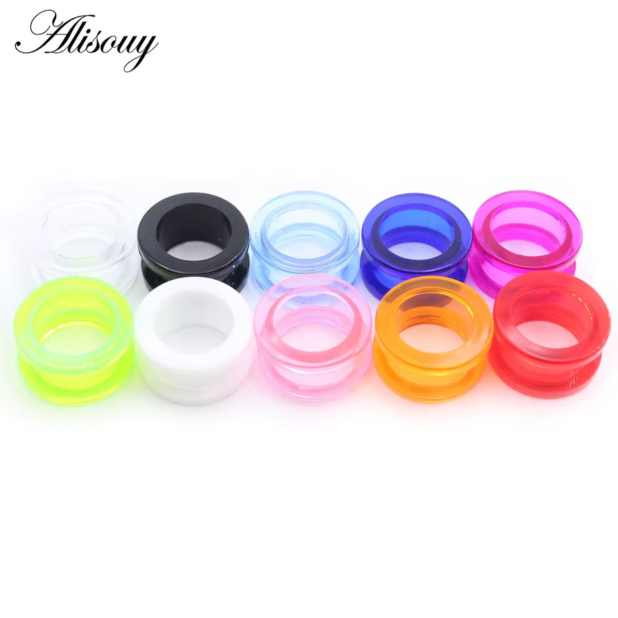 Alisouy Ohrstrecker, Acryl, Bunt, Unisex, 2-24mm - Bild 1
