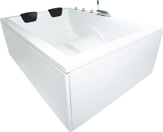 Basera Badewanne XXL Wave für 2 Personen in Weiß, B/T: 180 x 130 cm