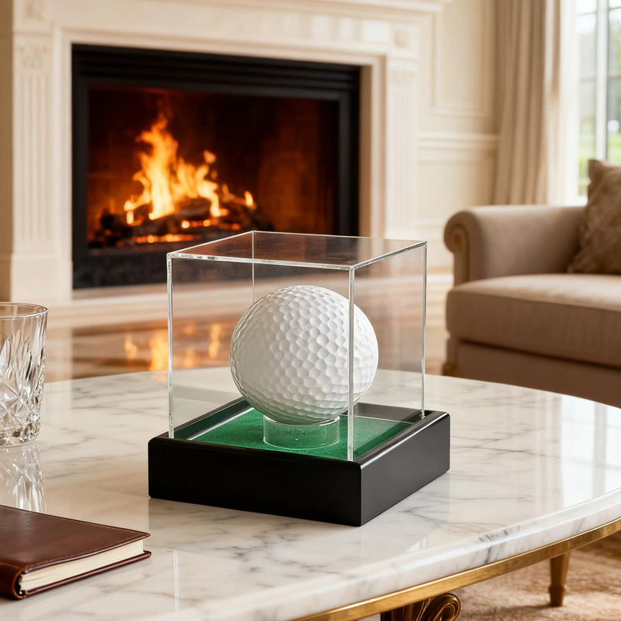 Tooyful Golfball-Vitrine aus Acryl in Transparent, staubdichter quadratischer Mehrzweck-Würfelhalter mit Sockel für den Tischaufbau - Bild 4