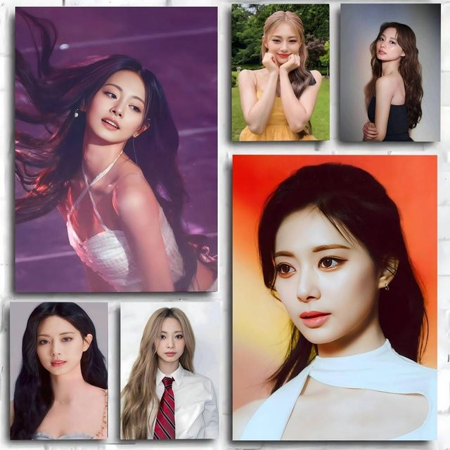 Kayou Kpop T-Twice T-Tzuyu Poster Kunstdruck im Anime-Stil, Mehrfarbig, Papier-Poster - Bild 1