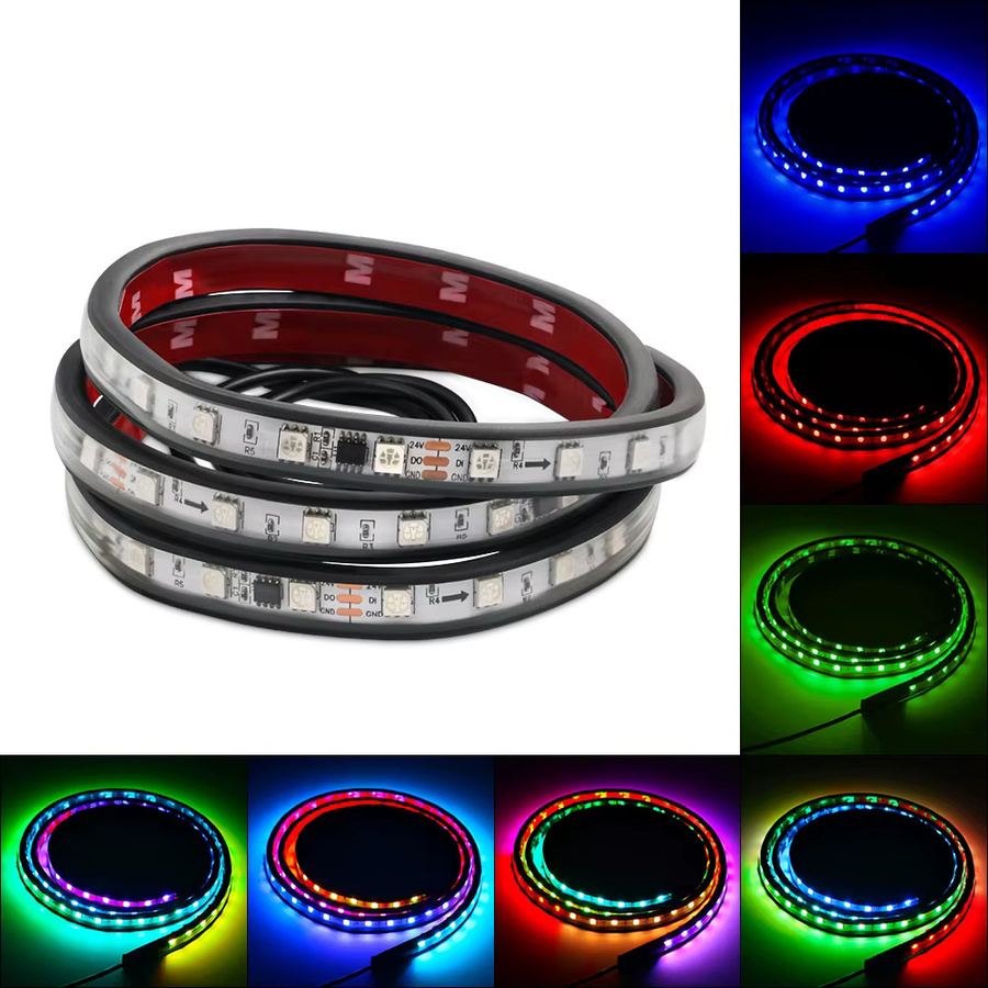 Flexible RGB LED Lichtleiste für LKW und Bar, bunte SMD LED Dekolicht mit 24V, Multicolor - Bild 6
