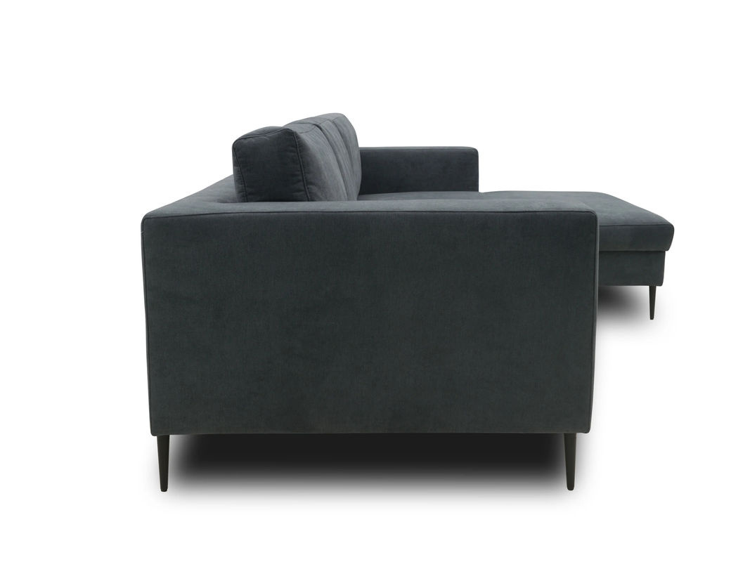 DOMO Ecksofa Modica in Dunkelgrau mit Longchair und Schlaffunktion, L-Form, Breite: 329 cm, Tiefe: 173 cm - Bild 4