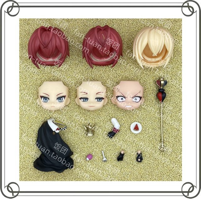 Disney Twisted-Wonderland Riddle Rosehearts Puppenzubehör, Ersatz-Gesichtsschale Figur, Blanko-Körper Gesichtsschale - Bild 1