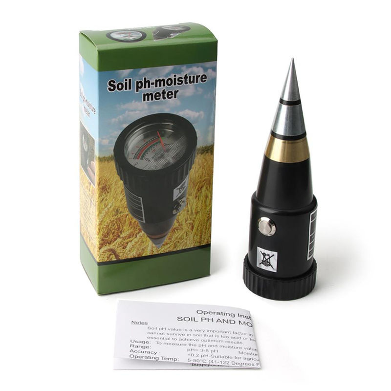 Kkmoon 2-in-1 Boden-pH- und Feuchtigkeitsmesser mit Zeiger in Schwarz - Bild 4