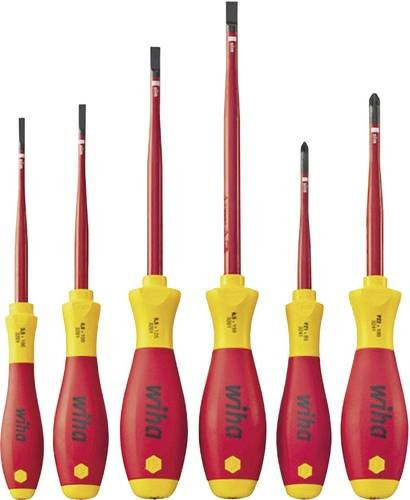 Wiha Schraubendreher-Set SoftFinish electric slimFix 6-teilig in Rot - Bild 1