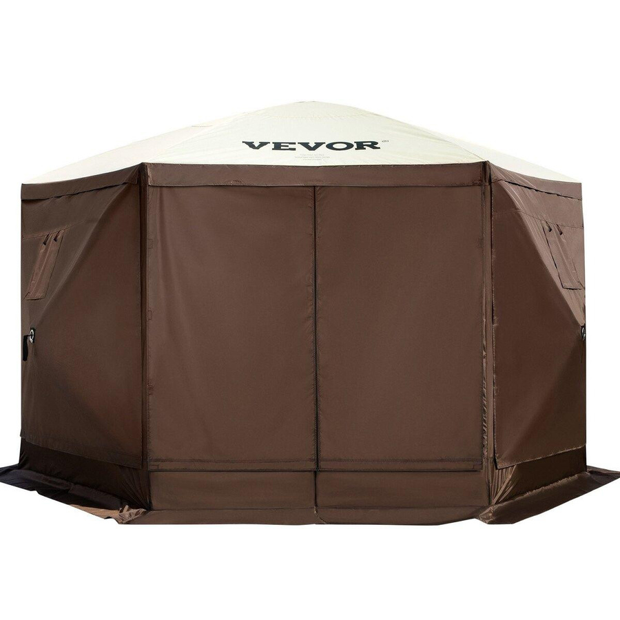 Buying Solutions MB Pop-up Camping Pavillon mit 6-seitigem Schutz in Beige, B/T: 3,6 x 3,6 m - Bild 4