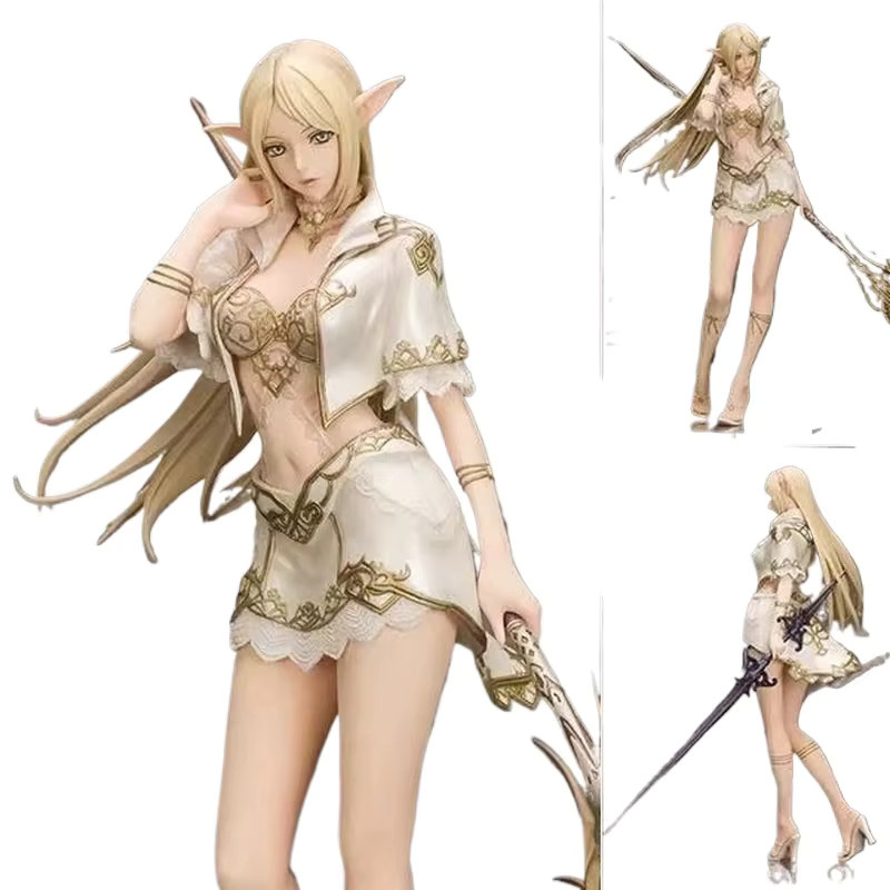 Bandai Lineage II Elf Anime-Figur, Weißer Elf/Drow-Mädchen-Magier, Actionfigur - Bild 4