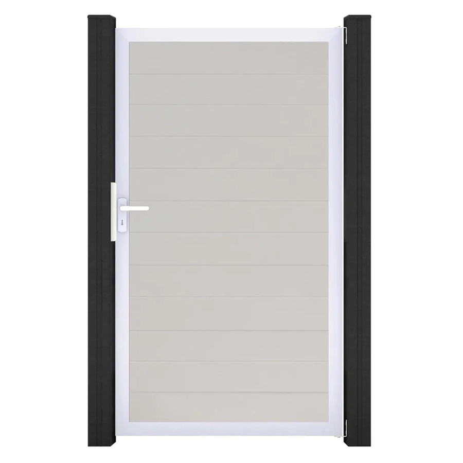 GroJa Tor Basicline Schmal 1-flügelig Weiß B: 100 cm, H: 180 cm - Bild 2