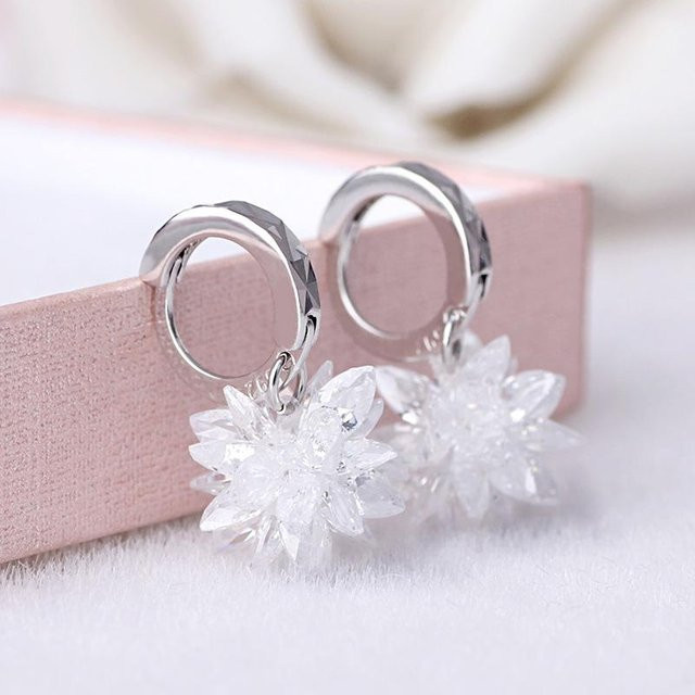 Lucky Star Jewelry Ohrstecker, versilbert, Blumen, Damen - Bild 1