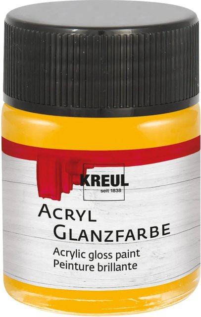 Kreul Acrylfarbe Glänzend Dunkelgelb 50 ml - Bild 1