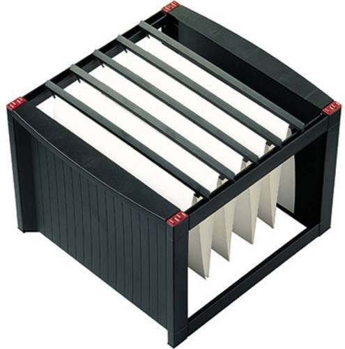 Helit Hängemappenbox H6110092 in Schwarz und Rot - Bild 1