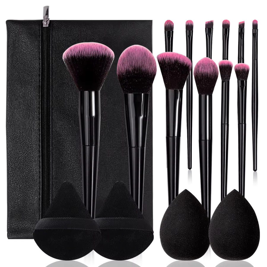 KOSSHOW Make-up-Pinsel-Set mit Schwamm und Aufbewahrungstasche, Unisex - Bild 2