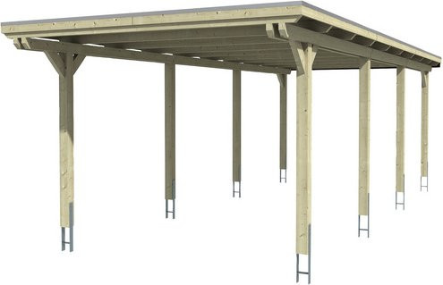 SKANHOLZ Carport Emsland aus Holz in Braun, B: 354 cm, T: 846 cm, H: 238 cm - Bild 1