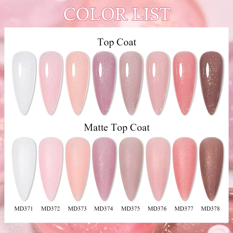 MSRUIOO Jelly Nude Rubber Base Gel Polish, 8ml, Nude, Schimmernd - Bild 2