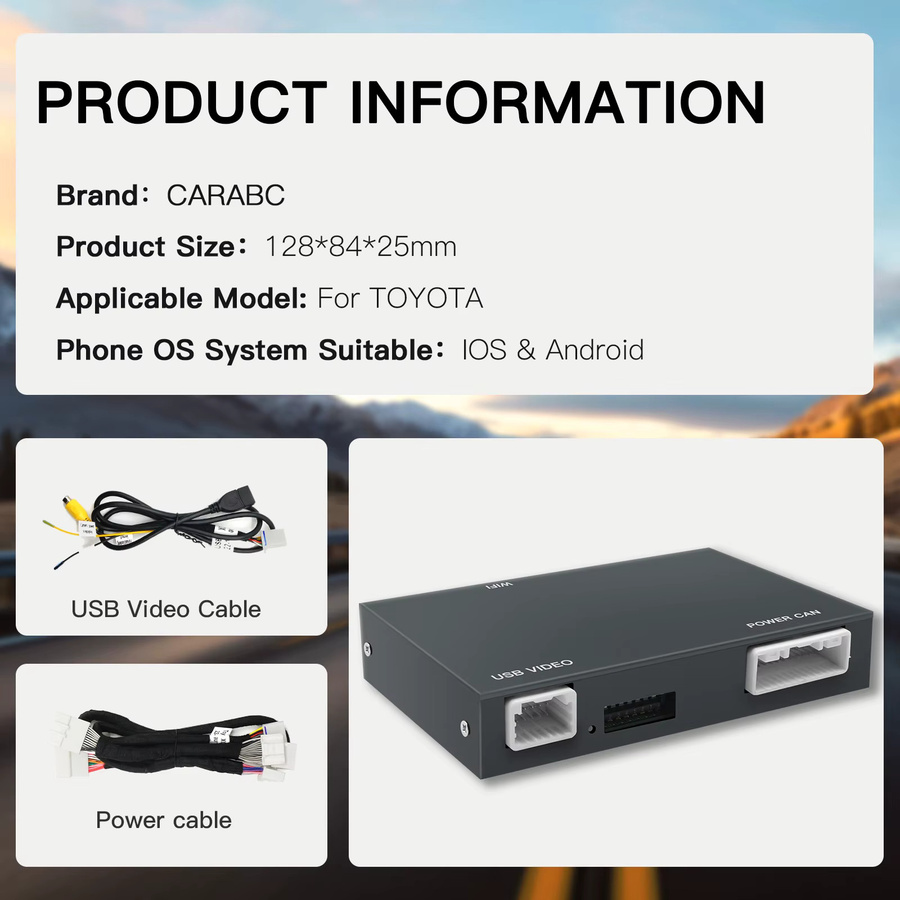 CARABC Drahtloses CarPlay und Android Auto Modul für Toyota Touch2 Systeme in Schwarz - Bild 5