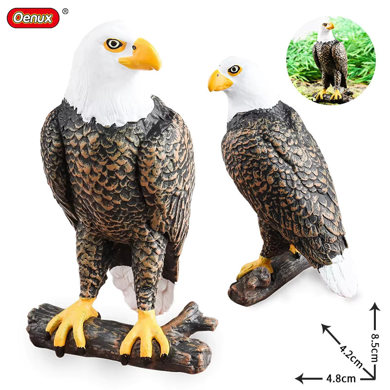 Oenux Adler Actionfigur aus PVC für Garten Dekoration und als Spielzeug für Kinder - Bild 2
