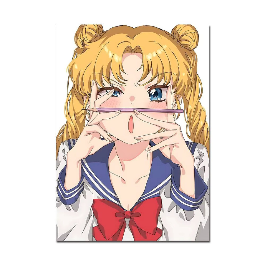 S-Sailor M-Moon Whitepaper Poster von Potdemiel, wasserfester Wandaufkleber in Multicolor für Kaffeehaus und Bar - Bild 5