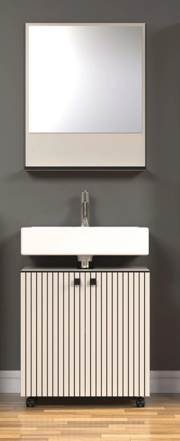 Badezimmer Spiegel Feliz von TOP.FURN in Grau, Breite: 60 cm, Höhe: 74 cm, Tiefe: 14 cm - Bild 2