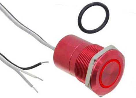 Bulgin Drucktaster MC19LORGR in Rot - Bild 1