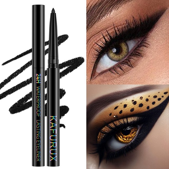 KAFURUX Gel Eyeliner, Schwarz, Matt, Wasserdicht - Bild 1
