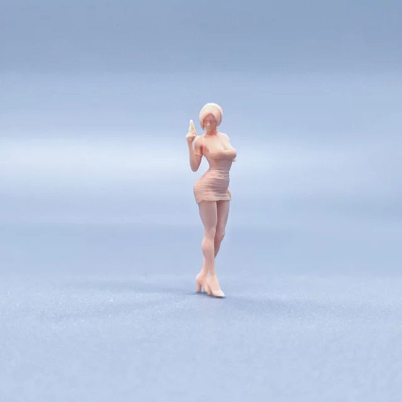 EHCMODEL Miniaturen Ada Krise aus Kunstharz in Beige für Diorama und Modellbau - Bild 1
