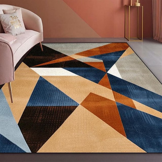 Moderner geometrischer Teppich von Karpetti in Mehrfarbig, B/B: 140 x 200 cm - Bild 1