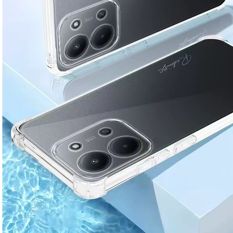 Stoßfeste Silikon-Schutzhülle für Xiaomi Redmi Serie, Transparente TPU Handyhülle - Bild 3