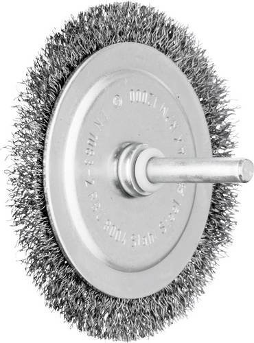 PFERD Rundbürste RBU ungezopft aus Stahl in Silber für Metall und Lacke mit Ø 80 mm und 0,20 mm Drahtstärke - Bild 1