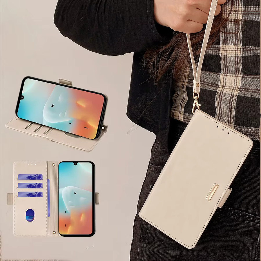 Modische Kartenhülle mit Magnetverschluss für Samsung Galaxy A73 A53 A33 A23 A21S A52S A22 XCover7 Pro M16 M06 F16 F06 in Blau - Bild 3