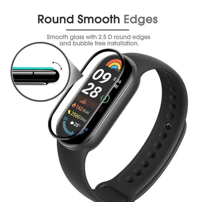 Xiaomi Screen Protector 3D gebogene Vollabdeckung für Mi Band 10 9 8 7 6 5 4 transparent - Bild 4